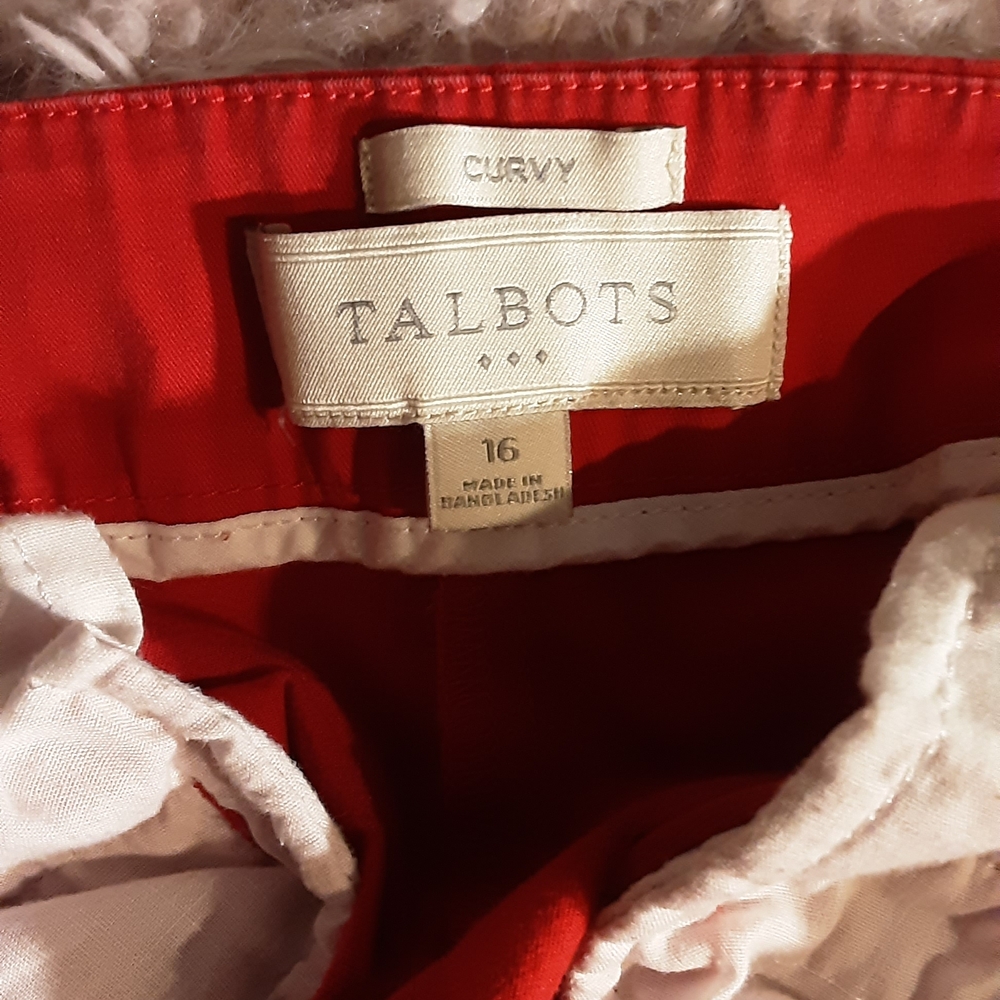 Talbots Red Capris - Picture 3 of 3